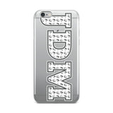 JDM Pattern Grey Tone iPhone Case "JDM" Theme
