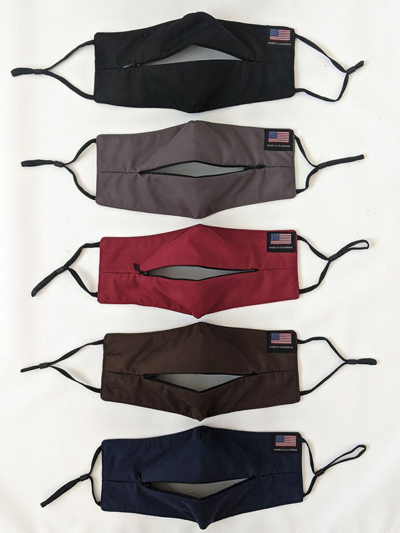 ZipiMask a sleek zipper design reusable and washable mask made in USA!